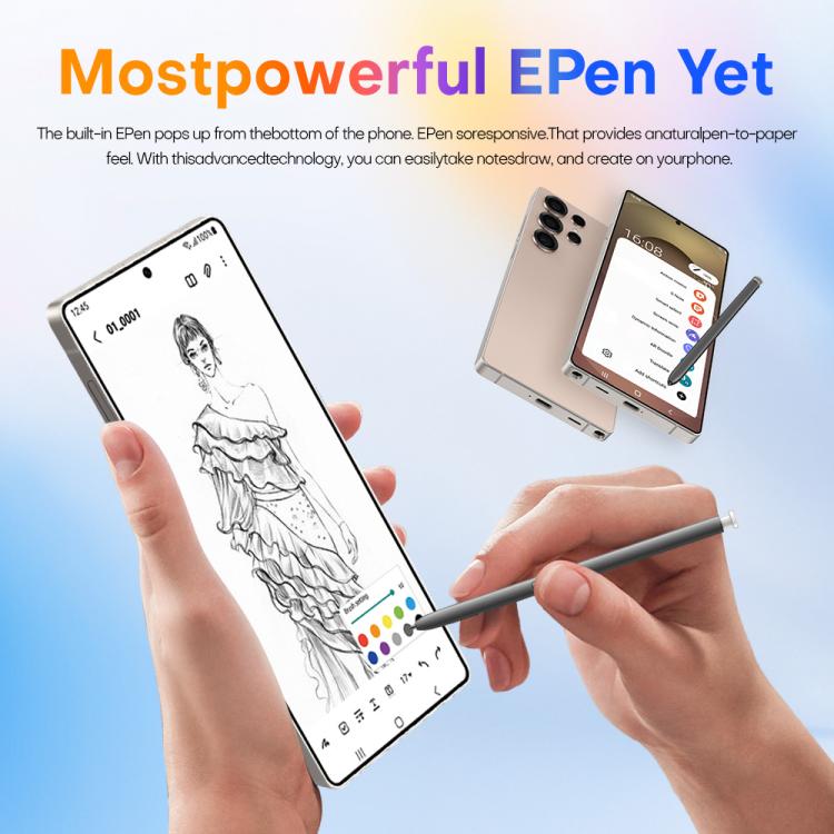 S25 Ultra / Q25, 4GB+64GB, 6.75 inch Android 12 MTK6762 Octa Core, Network: 4G, Dual SIM, with Stylus Pen, Plug:UK Plug(Titanium Pink Gold) -  by buy2fix | Online Shopping UK | buy2fix