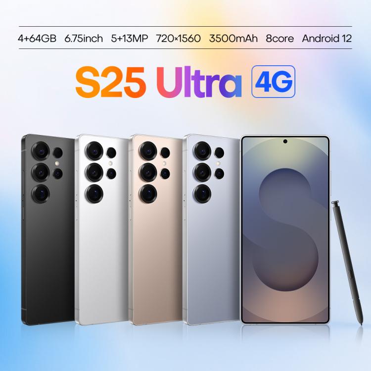 S25 Ultra / Q25, 4GB+64GB, 6.75 inch Android 12 MTK6762 Octa Core, Network: 4G, Dual SIM, with Stylus Pen, Plug:UK Plug(Titanium Pink Gold) -  by buy2fix | Online Shopping UK | buy2fix