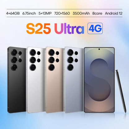 S25 Ultra / Q25, 4GB+64GB, 6.75 inch Android 12 MTK6762 Octa Core, Network: 4G, Dual SIM, with Stylus Pen, Plug:UK Plug(Titanium Pink Gold) -  by buy2fix | Online Shopping UK | buy2fix