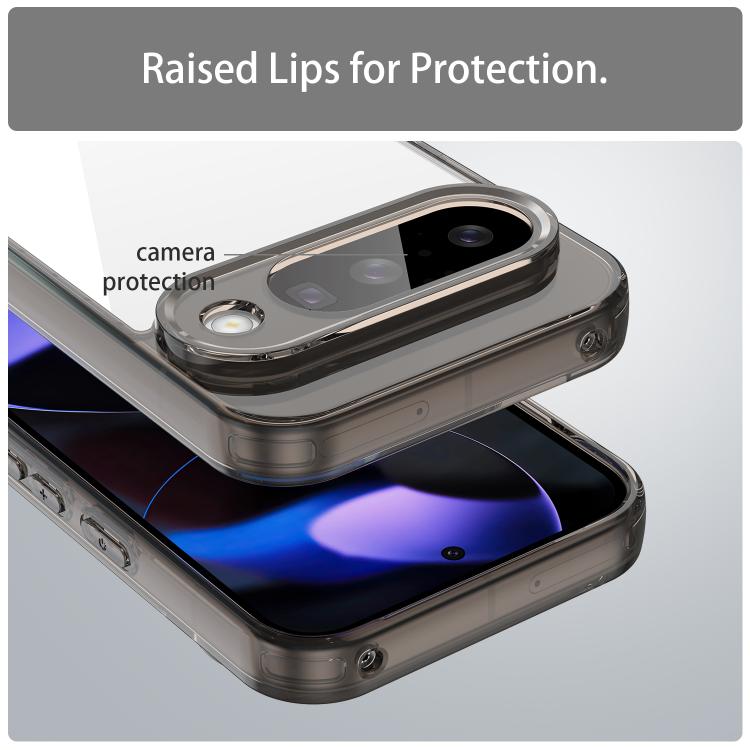 For Google Pixel 10 PC Hybrid TPU Airbag Shockproof Phone Case(Transparent Black) - Google Cases by buy2fix | Online Shopping UK | buy2fix