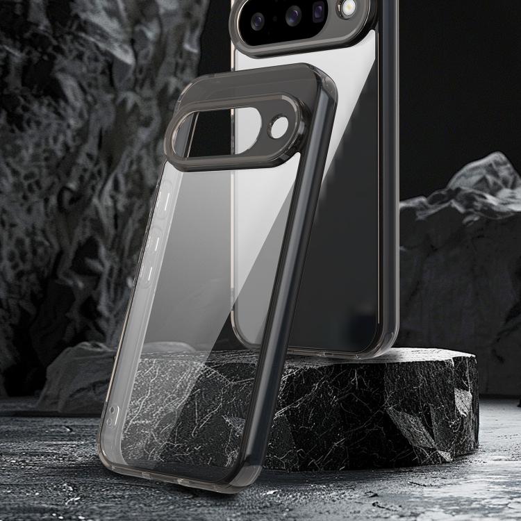 For Google Pixel 10 PC Hybrid TPU Airbag Shockproof Phone Case(Transparent Black) - Google Cases by buy2fix | Online Shopping UK | buy2fix