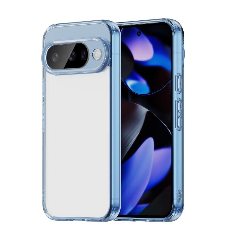 For Google Pixel 10 PC Hybrid TPU Airbag Shockproof Phone Case(Transparent Blue) - Google Cases by buy2fix | Online Shopping UK | buy2fix
