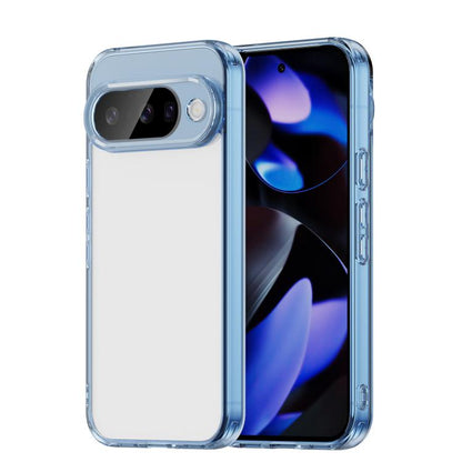 For Google Pixel 10 PC Hybrid TPU Airbag Shockproof Phone Case(Transparent Blue) - Google Cases by buy2fix | Online Shopping UK | buy2fix