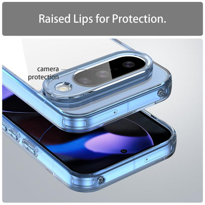For Google Pixel 10 PC Hybrid TPU Airbag Shockproof Phone Case(Transparent Blue) - Google Cases by buy2fix | Online Shopping UK | buy2fix