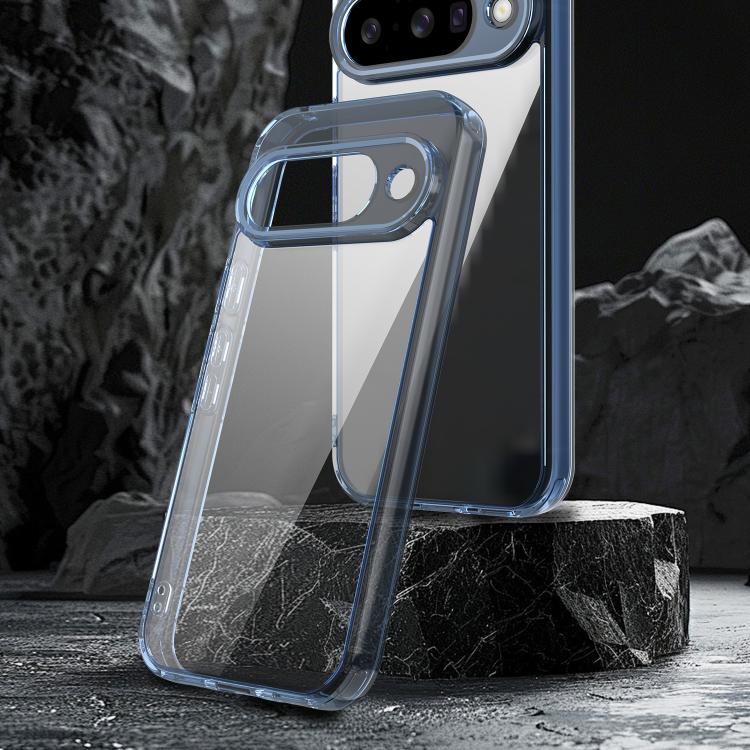 For Google Pixel 10 PC Hybrid TPU Airbag Shockproof Phone Case(Transparent Blue) - Google Cases by buy2fix | Online Shopping UK | buy2fix