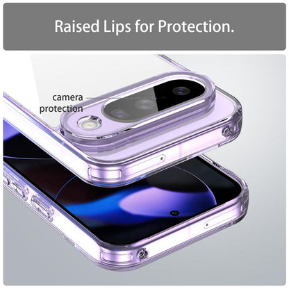 For Google Pixel 10 PC Hybrid TPU Airbag Shockproof Phone Case(Transparent Purple) - Google Cases by buy2fix | Online Shopping UK | buy2fix