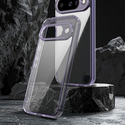 For Google Pixel 10 PC Hybrid TPU Airbag Shockproof Phone Case(Transparent Purple) - Google Cases by buy2fix | Online Shopping UK | buy2fix