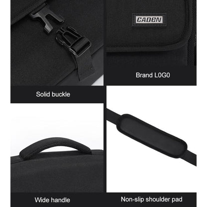 CADeN D27-1 Portable Digital Camera Bag with Strap, Size:26 x 21 x 15cm Grey - Strap Satchel by CADeN | Online Shopping UK | buy2fix