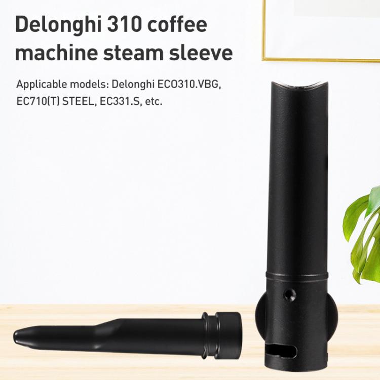 For Delonghi 310 Coffee Machine Steam Pipe Food Grade Plastic Steam Nozzle, Specification:2 in 1 Set(Black) - Coffee Machine Parts by buy2fix | Online Shopping UK | buy2fix