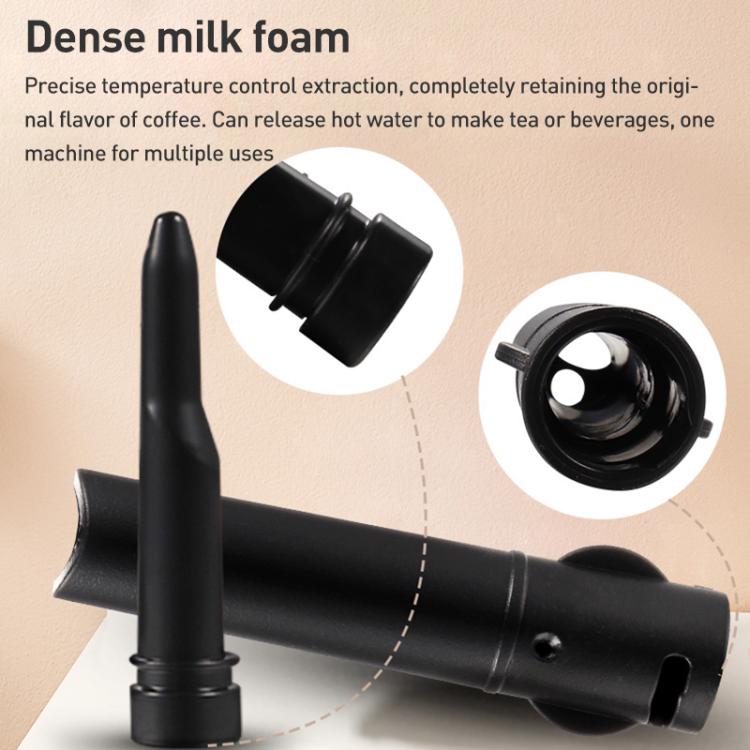 For Delonghi 310 Coffee Machine Steam Pipe Food Grade Plastic Steam Nozzle, Specification:2 in 1 Set(Black) - Coffee Machine Parts by buy2fix | Online Shopping UK | buy2fix