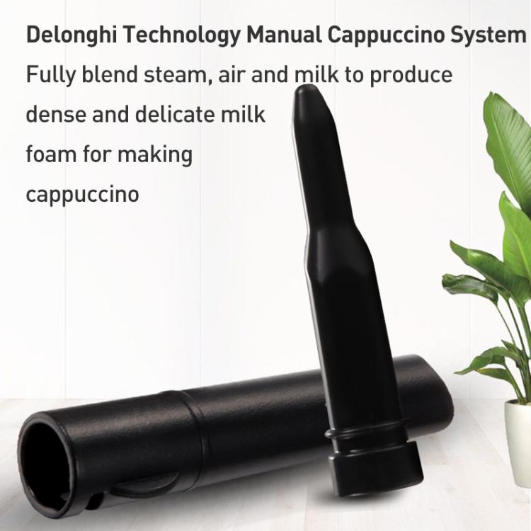 For Delonghi 310 Coffee Machine Steam Pipe Food Grade Plastic Steam Nozzle, Specification:2 in 1 Set(Black) - Coffee Machine Parts by buy2fix | Online Shopping UK | buy2fix