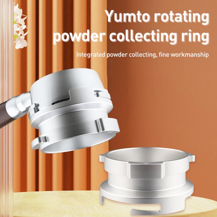 58mm Coffee Machine Handle Aluminum Alloy Rotary Buckle Powder Ring Coffee Receiving Ring For Barsetto(Silver) - Coffee Machine Parts by buy2fix | Online Shopping UK | buy2fix