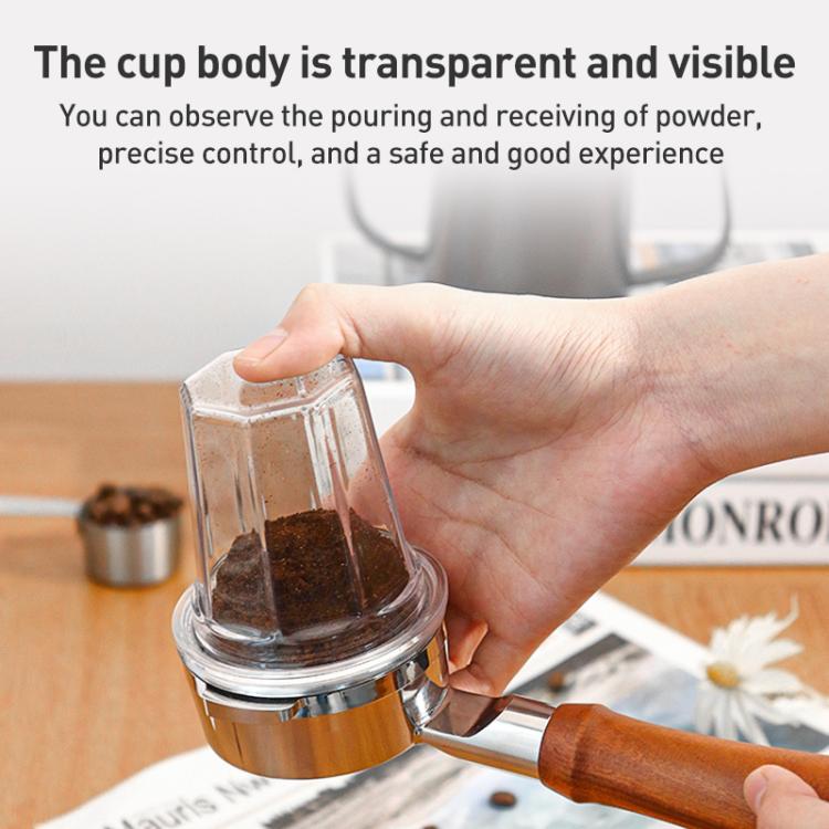 58mm Thickened PC Dosing Cup for Coffee Grinder(Transparent) - Coffee Machine Parts by buy2fix | Online Shopping UK | buy2fix