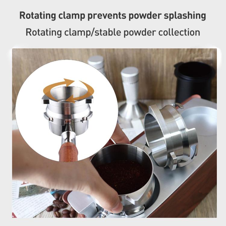 54mm Coffee Dosing Funnel Ring Stainless Steel Coffee Powder Dispenser for Breville 8 Series(Silver) - Coffee Machine Parts by buy2fix | Online Shopping UK | buy2fix