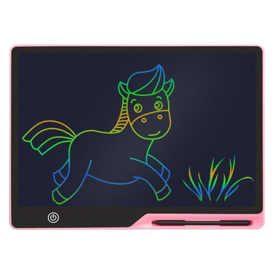 16 inch Rechargeable Children Drawing Board LCD Writing Tablet, Style:Pink / Green Writing -  by buy2fix | Online Shopping UK | buy2fix