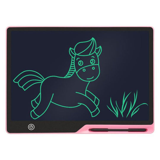 16 inch Rechargeable Children Drawing Board LCD Writing Tablet, Style:Pink / Green Writing