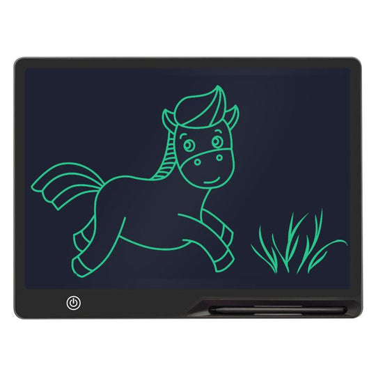 16 inch Rechargeable Children Drawing Board LCD Writing Tablet, Style:Black / Green Writing