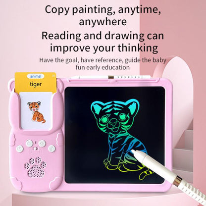8.5 inch Children Early Education Drawing Board Card English Audiobooks, Style:Blue / 112 Cards -  by buy2fix | Online Shopping UK | buy2fix