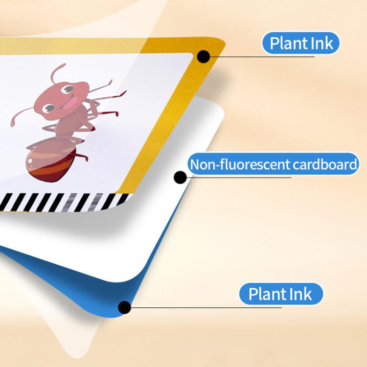 8.5 inch Children Early Education Drawing Board Card English Audiobooks, Style:Pink / 112 Cards -  by buy2fix | Online Shopping UK | buy2fix