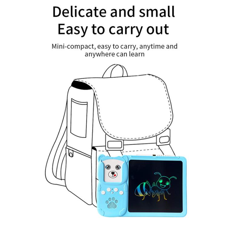 8.5 inch Children Early Education Drawing Board Card English Audiobooks, Style:Blue / 255 Cards -  by buy2fix | Online Shopping UK | buy2fix