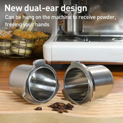 54mm Compatible Type Coffee Machine Handle Stainless Steel Dosing Cup Mug Coffee Powder Feeder For Breville 8 Series - Coffee Machine Parts by buy2fix | Online Shopping UK | buy2fix