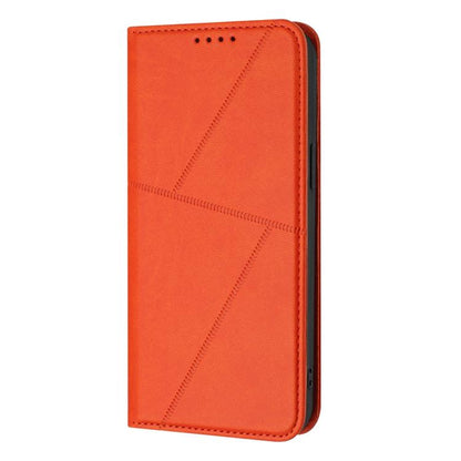 For Google Pixel 10 / Pixel 10 Pro Strong Magnetic Frosted Flip Leather Phone Case(Orange) - Google Cases by buy2fix | Online Shopping UK | buy2fix