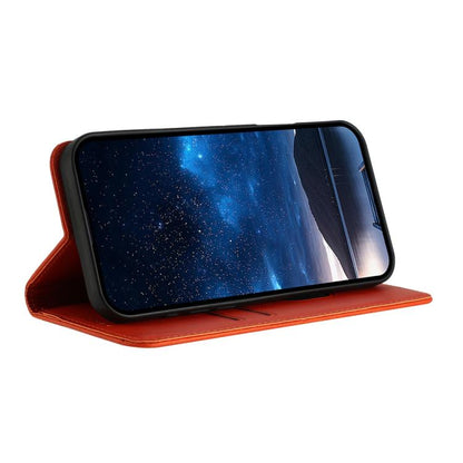 For Google Pixel 10 / Pixel 10 Pro Strong Magnetic Frosted Flip Leather Phone Case(Orange) - Google Cases by buy2fix | Online Shopping UK | buy2fix