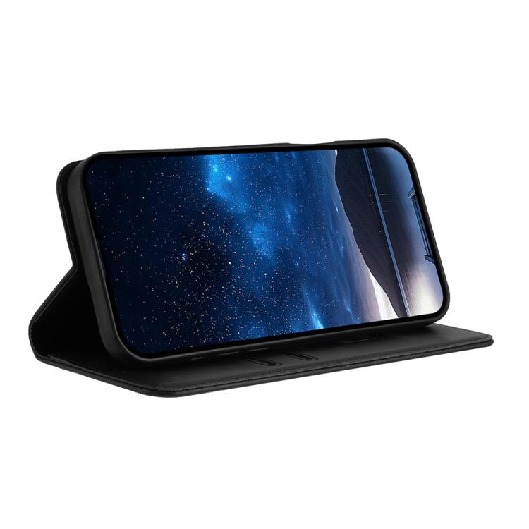 For Google Pixel 10 / Pixel 10 Pro Strong Magnetic Frosted Flip Leather Phone Case(Black) - Google Cases by buy2fix | Online Shopping UK | buy2fix