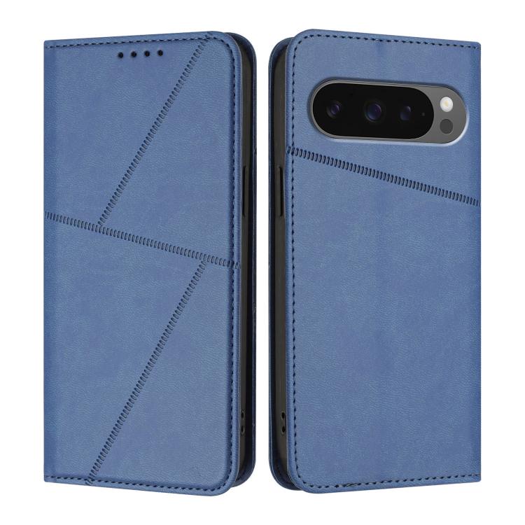 For Google Pixel 10 Pro XL Strong Magnetic Frosted Flip Leather Phone Case(Royal Blue) - Google Cases by buy2fix | Online Shopping UK | buy2fix