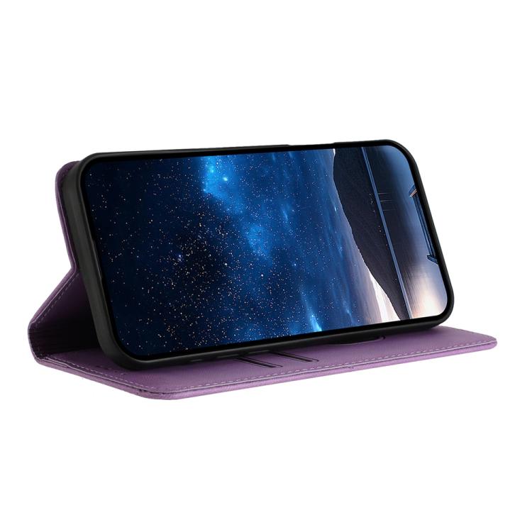 For Google Pixel 10 Pro XL Strong Magnetic Frosted Flip Leather Phone Case(Light Purple) - Google Cases by buy2fix | Online Shopping UK | buy2fix