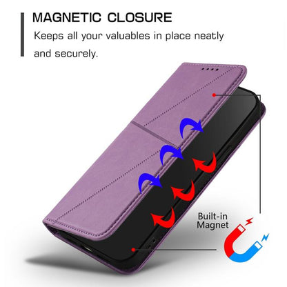 For Google Pixel 10 Pro XL Strong Magnetic Frosted Flip Leather Phone Case(Light Purple) - Google Cases by buy2fix | Online Shopping UK | buy2fix