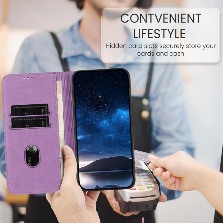 For Google Pixel 10 Pro XL Strong Magnetic Frosted Flip Leather Phone Case(Light Purple) - Google Cases by buy2fix | Online Shopping UK | buy2fix