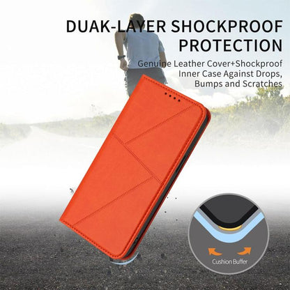 For Google Pixel 10 Pro XL Strong Magnetic Frosted Flip Leather Phone Case(Orange) - Google Cases by buy2fix | Online Shopping UK | buy2fix