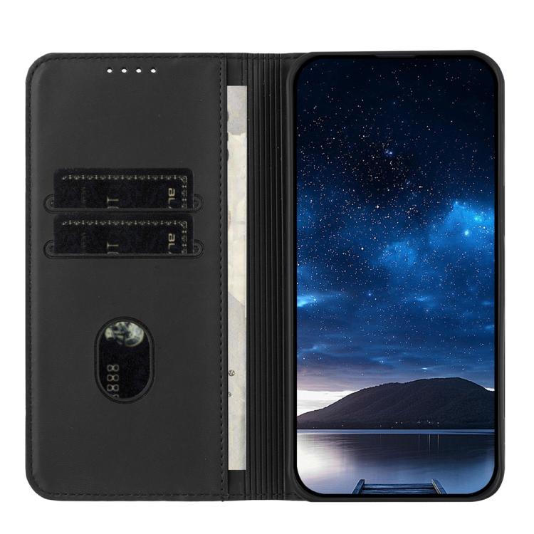 For Google Pixel 10 Pro XL Strong Magnetic Frosted Flip Leather Phone Case(Black) - Google Cases by buy2fix | Online Shopping UK | buy2fix