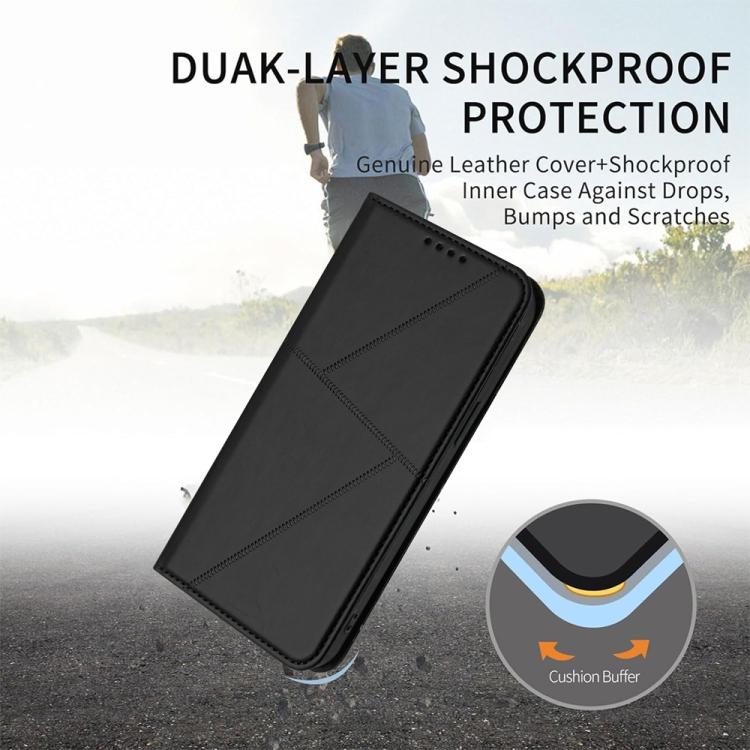 For Google Pixel 10 Pro XL Strong Magnetic Frosted Flip Leather Phone Case(Black) - Google Cases by buy2fix | Online Shopping UK | buy2fix