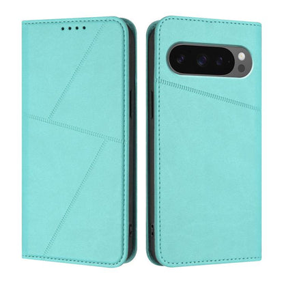 For Google Pixel 10 Pro XL Strong Magnetic Frosted Flip Leather Phone Case(Light Blue) - Google Cases by buy2fix | Online Shopping UK | buy2fix