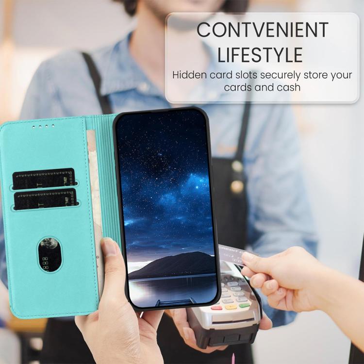 For Google Pixel 10 Pro XL Strong Magnetic Frosted Flip Leather Phone Case(Light Blue) - Google Cases by buy2fix | Online Shopping UK | buy2fix