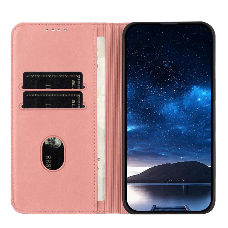 For Google Pixel 10 Pro XL Strong Magnetic Frosted Flip Leather Phone Case(Pink) - Google Cases by buy2fix | Online Shopping UK | buy2fix