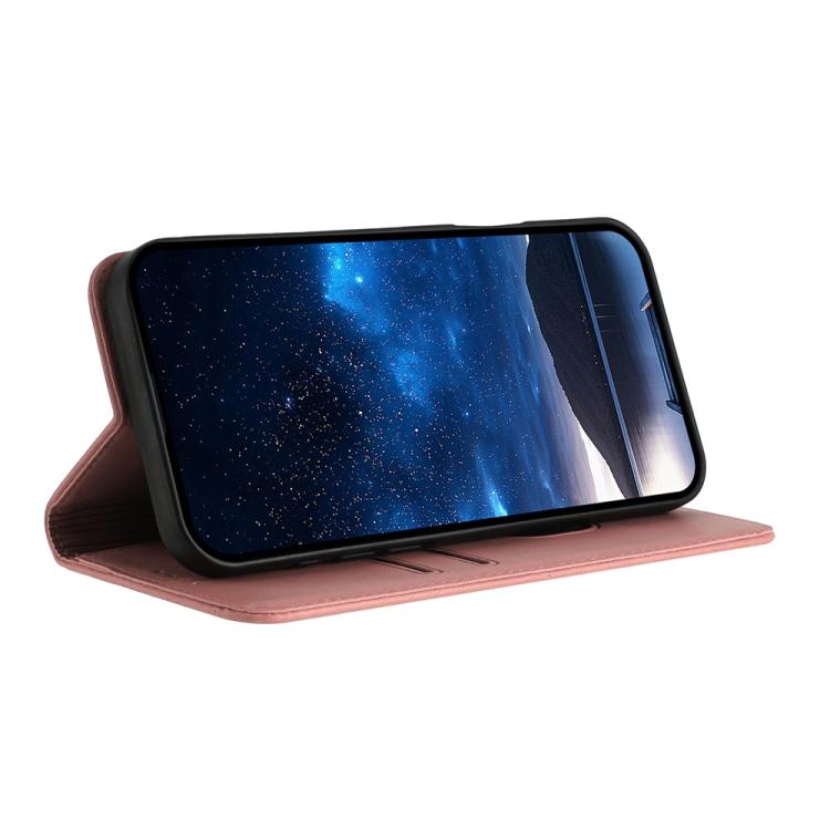 For Google Pixel 10 Pro XL Strong Magnetic Frosted Flip Leather Phone Case(Pink) - Google Cases by buy2fix | Online Shopping UK | buy2fix