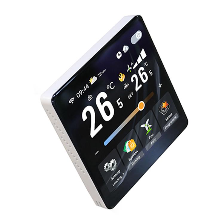 BAC-2005AL Two Channel 4 inch Screen Smart Room Thermostat(White) - Thermostat & Thermometer by buy2fix | Online Shopping UK | buy2fix