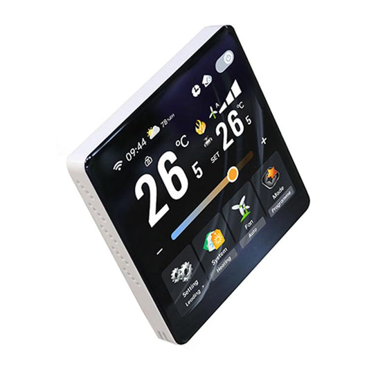 BAC-2005AL Two Channel 4 inch Screen Smart Room Thermostat(White) - Thermostat & Thermometer by buy2fix | Online Shopping UK | buy2fix