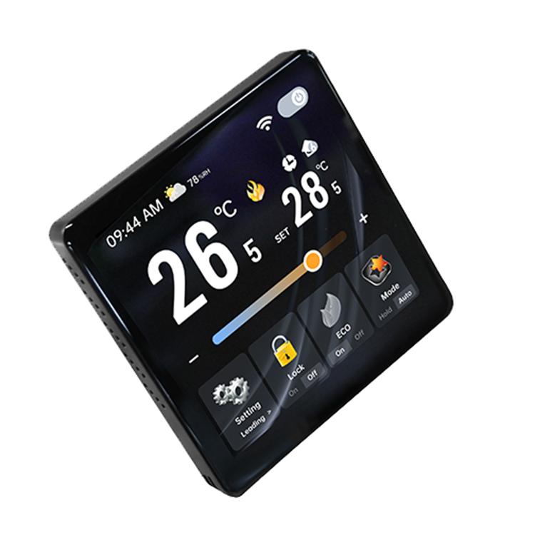 BAC-2005ELW Four Channel WiFi 4 inch Screen Smart Room Thermostat(Black) - Thermostat & Thermometer by buy2fix | Online Shopping UK | buy2fix