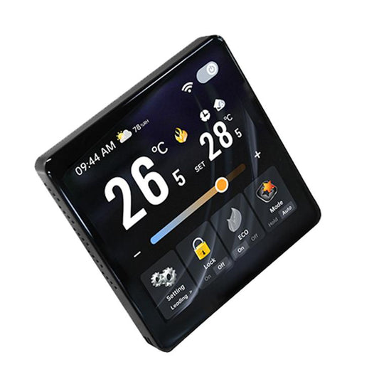 BAC-2005ELW Four Channel WiFi 4 inch Screen Smart Room Thermostat(Black) - Thermostat & Thermometer by buy2fix | Online Shopping UK | buy2fix