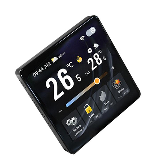 BAC-2005ELW Four Channel WiFi 4 inch Screen Smart Room Thermostat(Black)