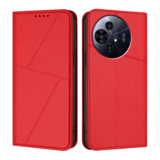 For TCL 50 Pro NxtPaper Strong Magnetic Frosted Flip Leather Phone Case(Red)