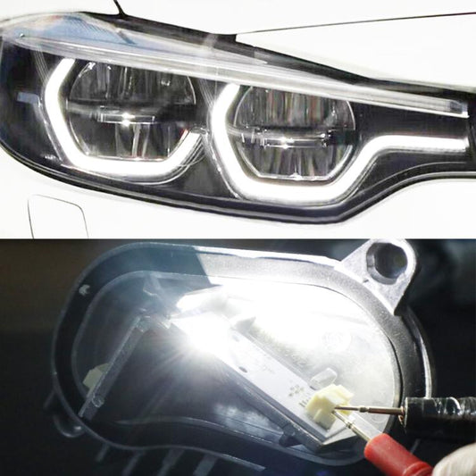 For BMW 4 Series F32 Car Right LED Daytime Running Light Angel Eyes 63117493230(Amber Light) - Running Lights by buy2fix | Online Shopping UK | buy2fix