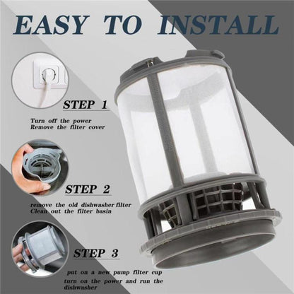 Dishwasher Pump Filter Cup for Whirlpool Kenmore W10872845(Grey) - Dishwasher Parts by buy2fix | Online Shopping UK | buy2fix