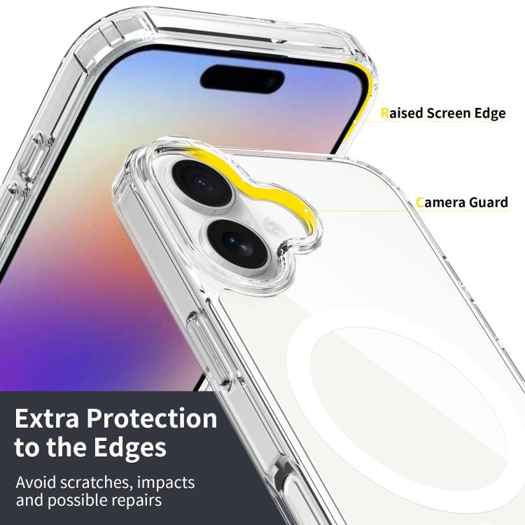 For iPhone 17 Scratchproof PC Hybrid TPU Magsafe Phone Case(Transparent) - iPhone 17 Cases by buy2fix | Online Shopping UK | buy2fix