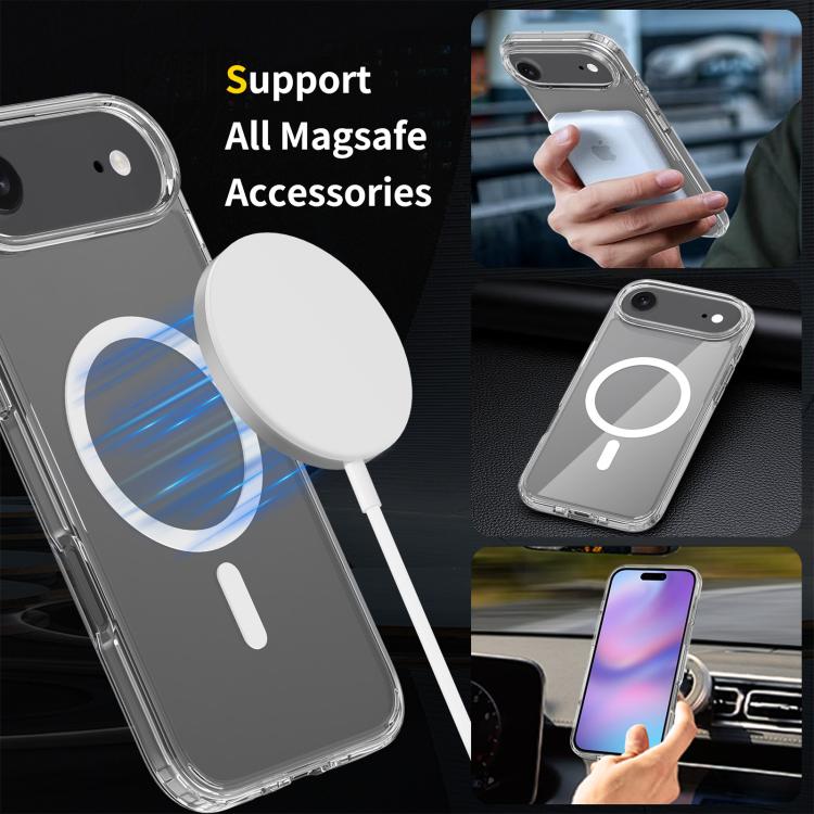 For iPhone 17 Air Scratchproof PC Hybrid TPU Magsafe Phone Case(Transparent) - iPhone 17 Air Cases by buy2fix | Online Shopping UK | buy2fix