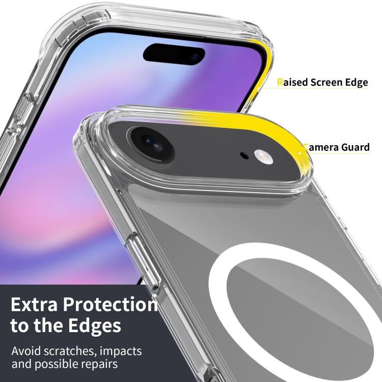 For iPhone 17 Air Scratchproof PC Hybrid TPU Magsafe Phone Case(Transparent) - iPhone 17 Air Cases by buy2fix | Online Shopping UK | buy2fix